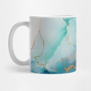 Flame and Frost - Abstract Alcohol Ink Art Mug